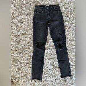 Black Pacsun High Rise Distressed Jegging